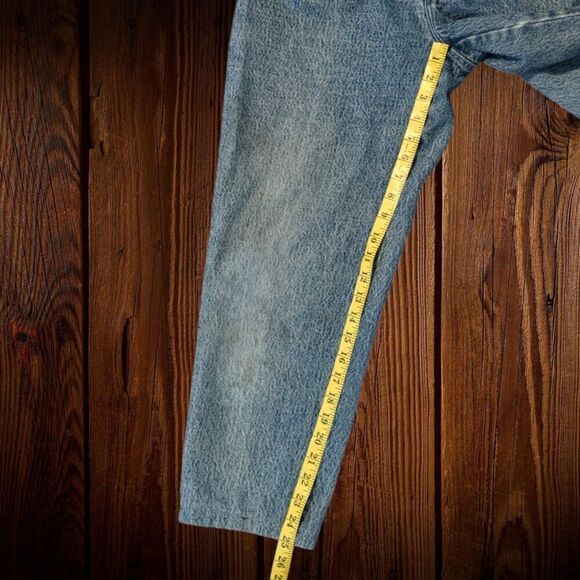 80s Vintage Stonewash Britannia Womens High Waist Denim Jeans Size 11 (w28) - Picture 6 of 10